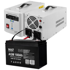 Комплект резервного живлення VOLT POLSKA SINUS PRO, 700 Вт, АКБ 100 А-год